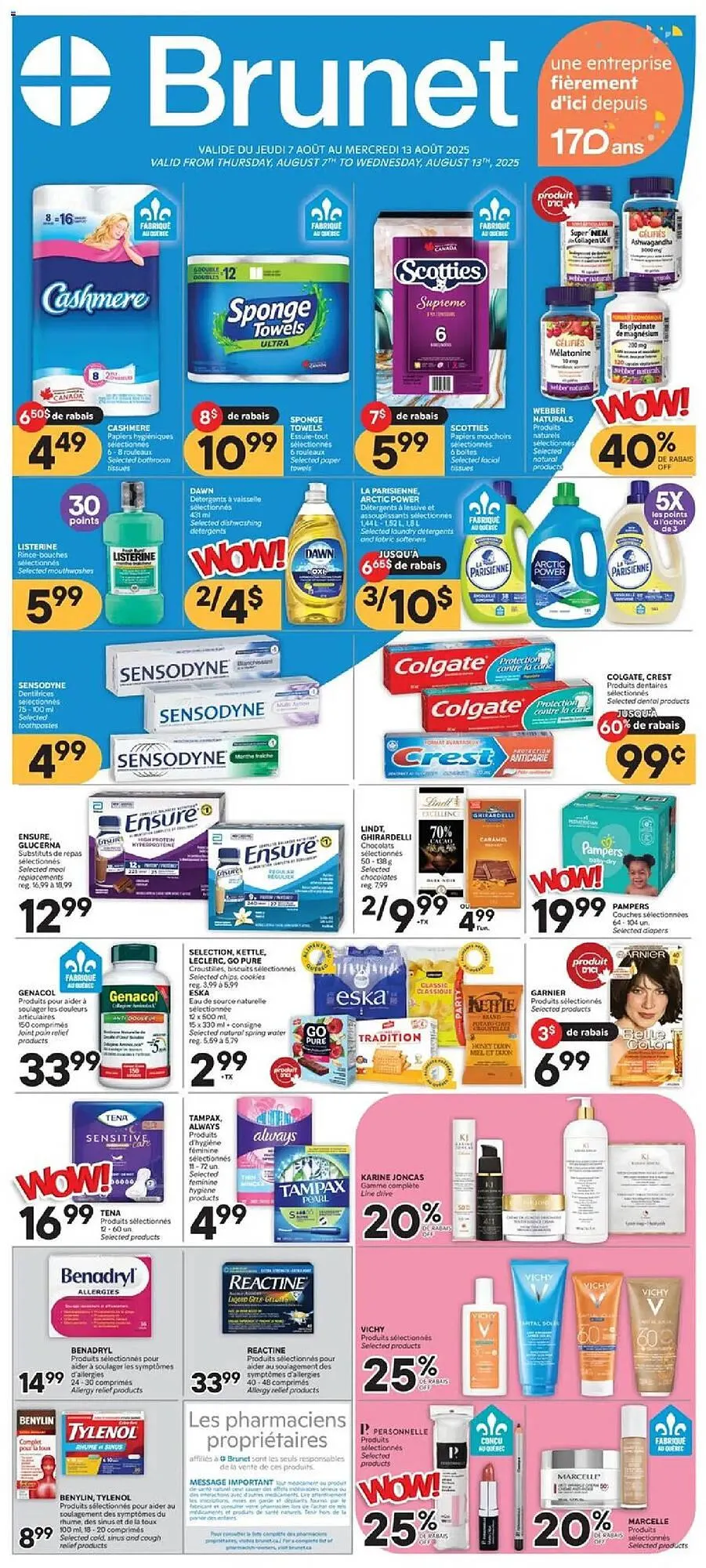 Brunet flyer from August 7 to August 13 2025 - flyer page 1