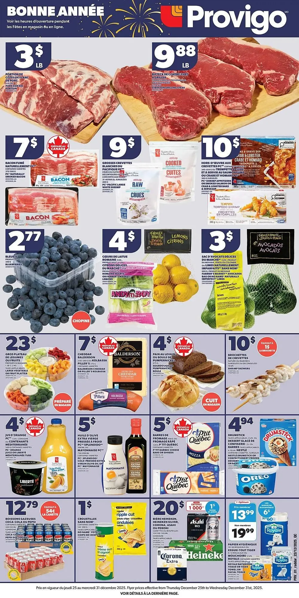 Provigo flyer from December 25 to December 31 2025 - flyer page 1