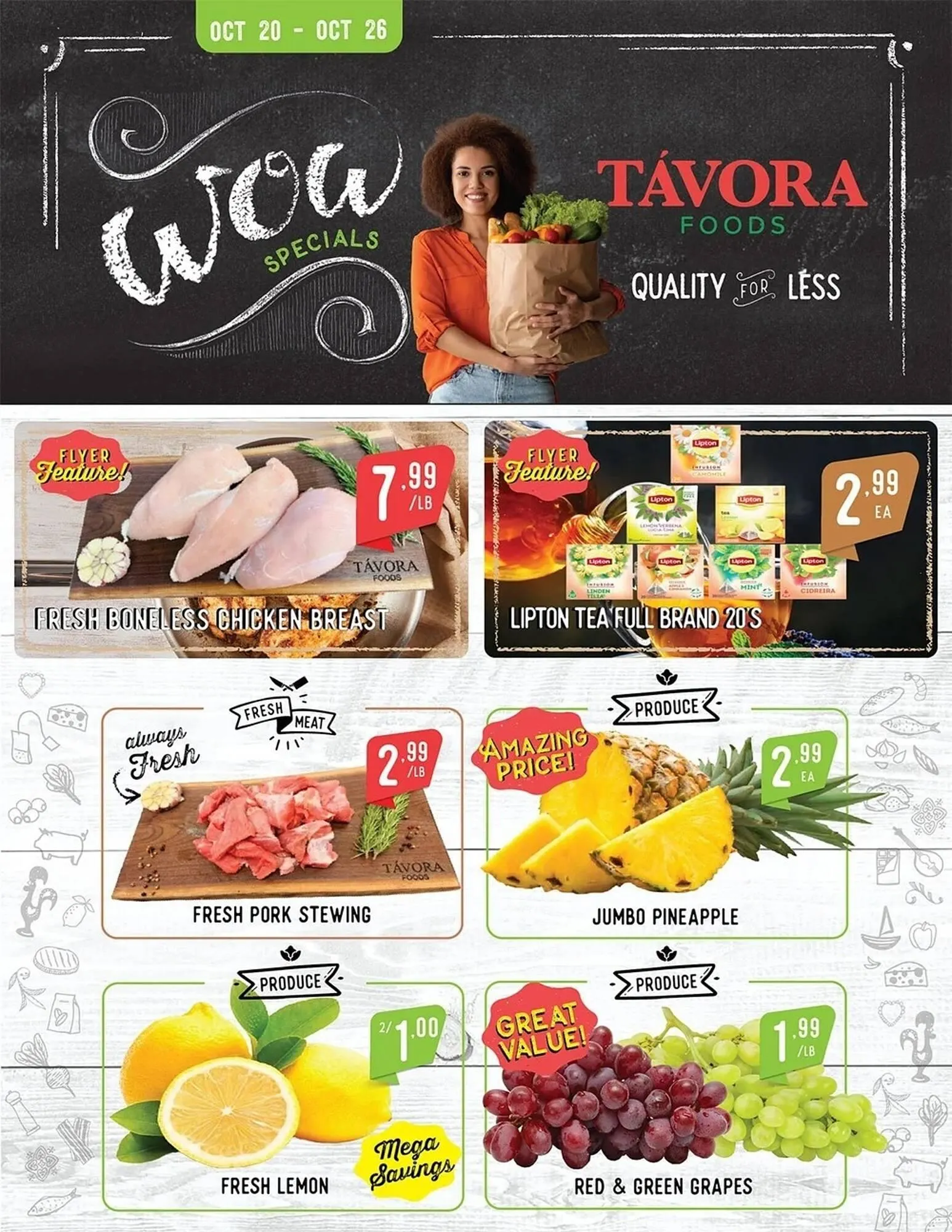 Tavora Foods flyer from October 21 to October 27 2025 - flyer page 1