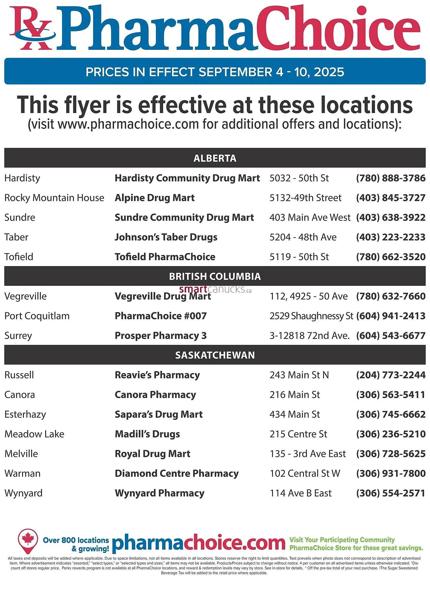 PharmaChoice flyer from September 5 to September 11 2025 - flyer page 7