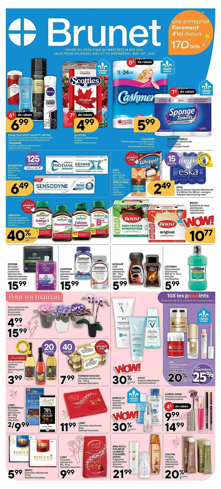 Brunet flyer from May 8 to May 22 2025 - flyer page 1