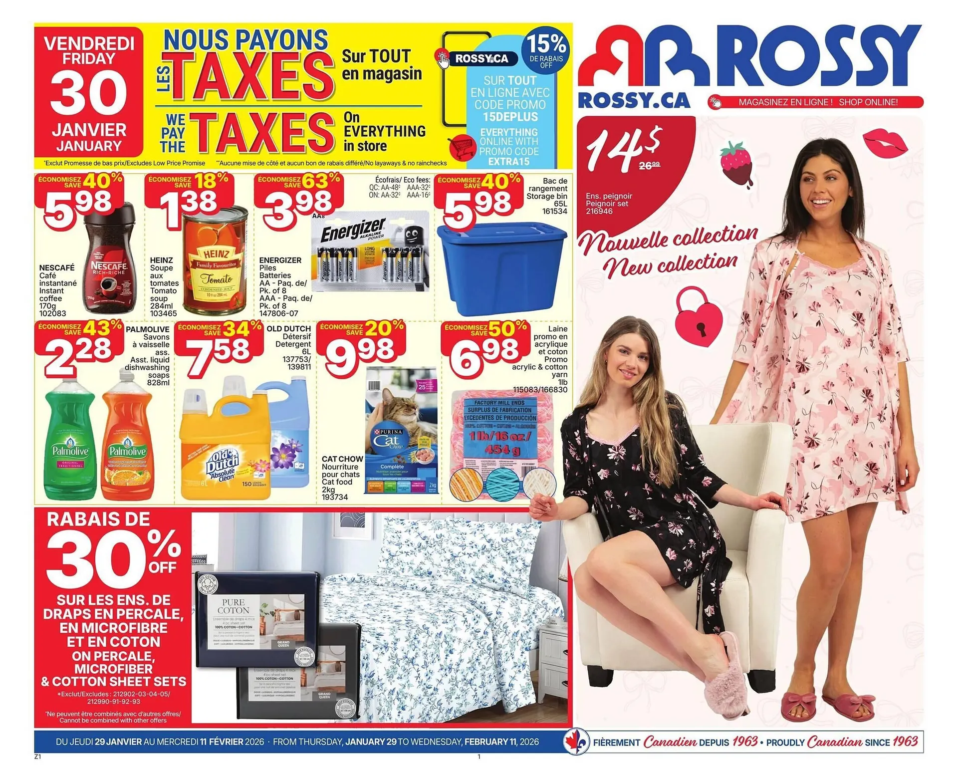Rossy flyer from January 30 to February 6 2026 - flyer page 1