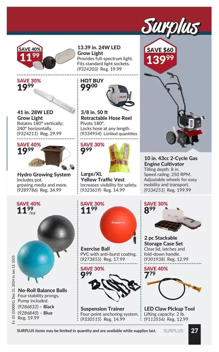 Current bargains and offers from December 31 to January 12 2025 - flyer page 31