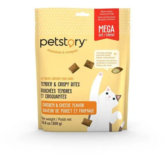 Tender and Crispy Chicken and Cheese Cat Treats, 300 g