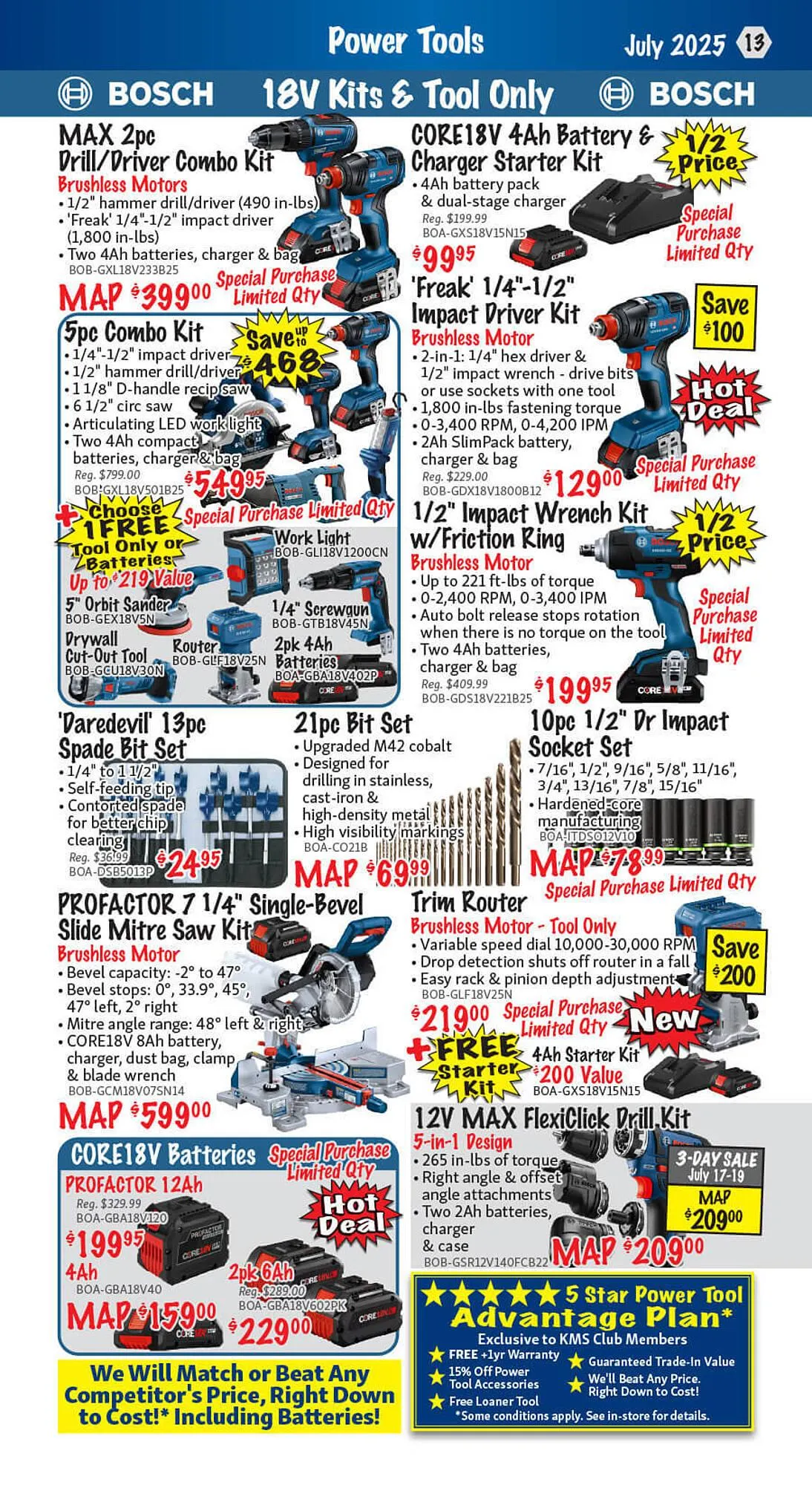 KMS Tools flyer from July 3 to July 9 2025 - flyer page 13