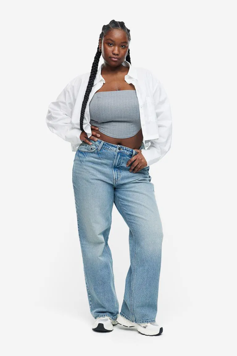 Curvy Fit Wide Ultra High Jeans