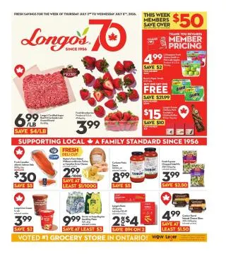 Longo's Flyer from July 2 to July 8 2026 - flyer page 1