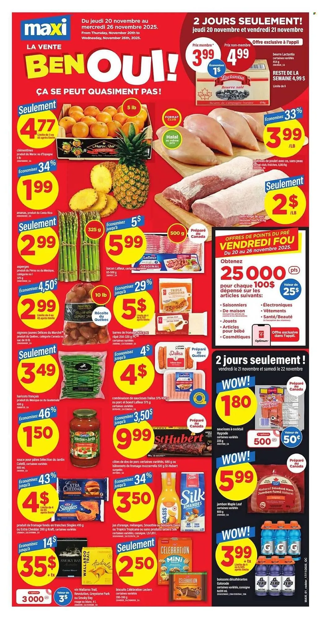 Maxi flyer from November 20 to November 26 2025 - flyer page 1