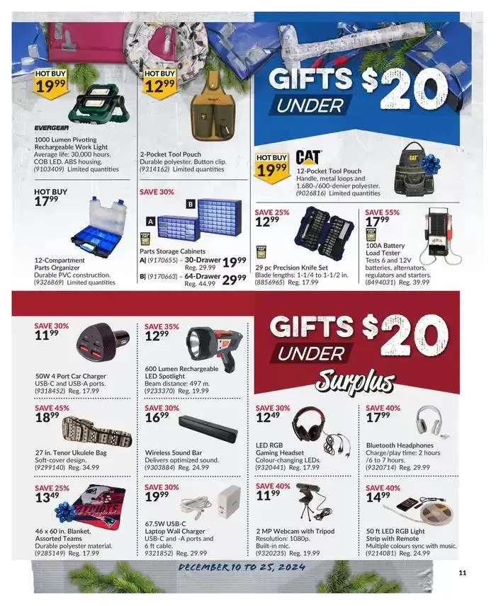 Special offers for you from December 10 to December 25 2024 - flyer page 11