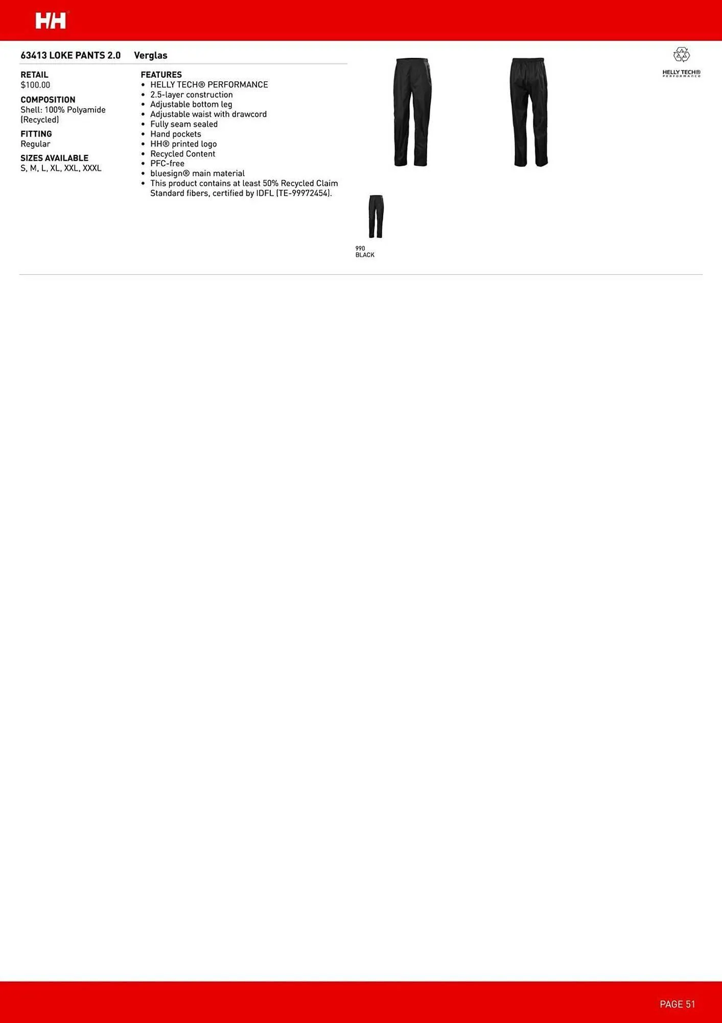 Helly Hansen flyer from September 11 to February 28 2026 - flyer page 51