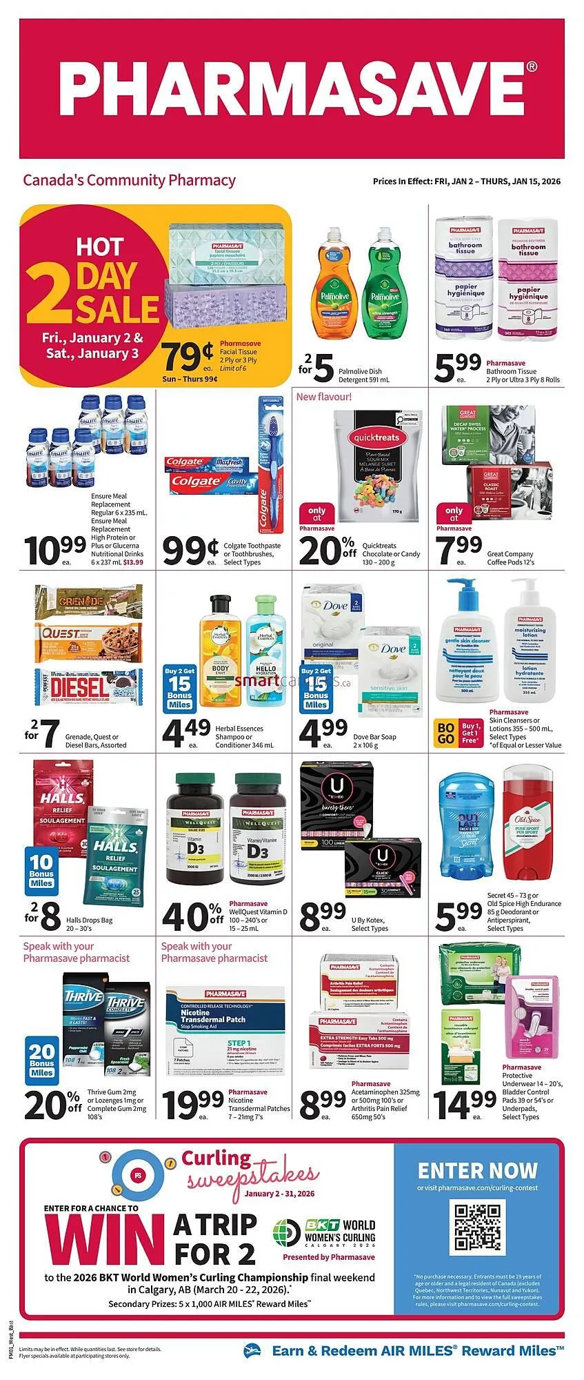 Pharmasave flyer from January 2 to January 15 2026 - flyer page 1