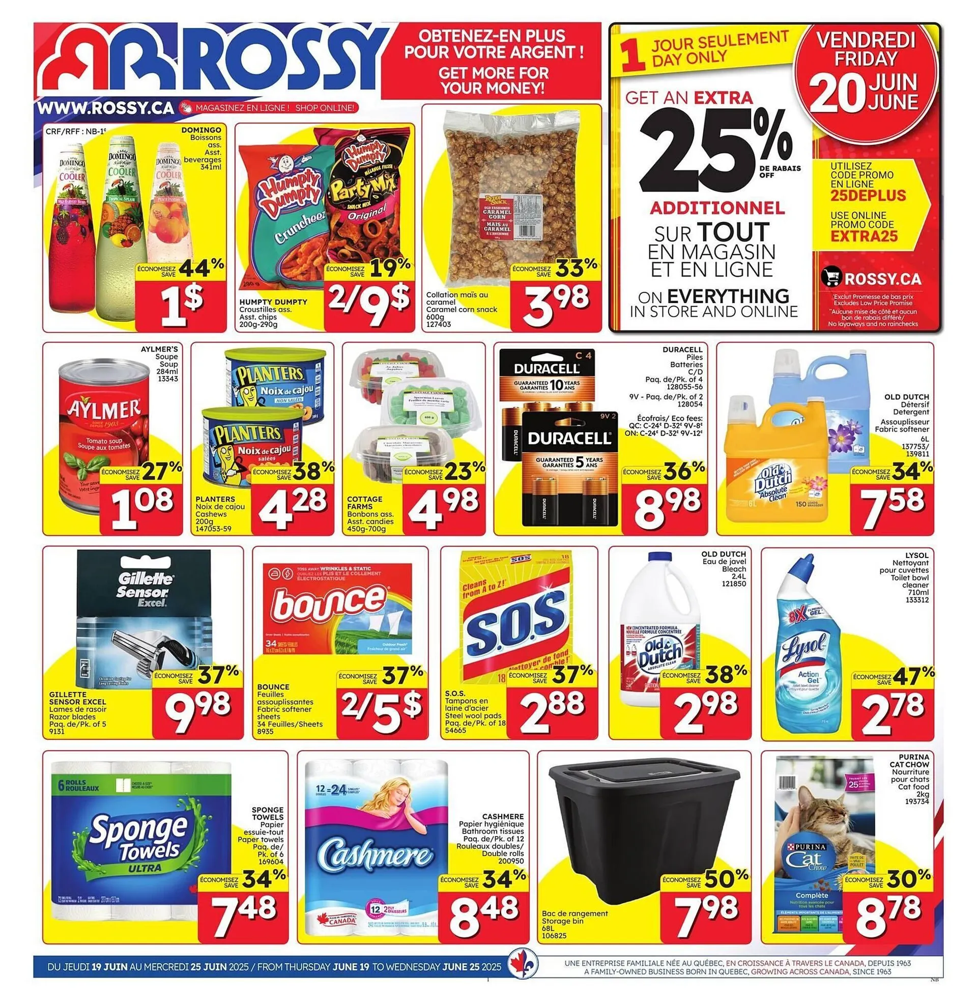 Rossy flyer from June 19 to June 26 2025 - flyer page 1