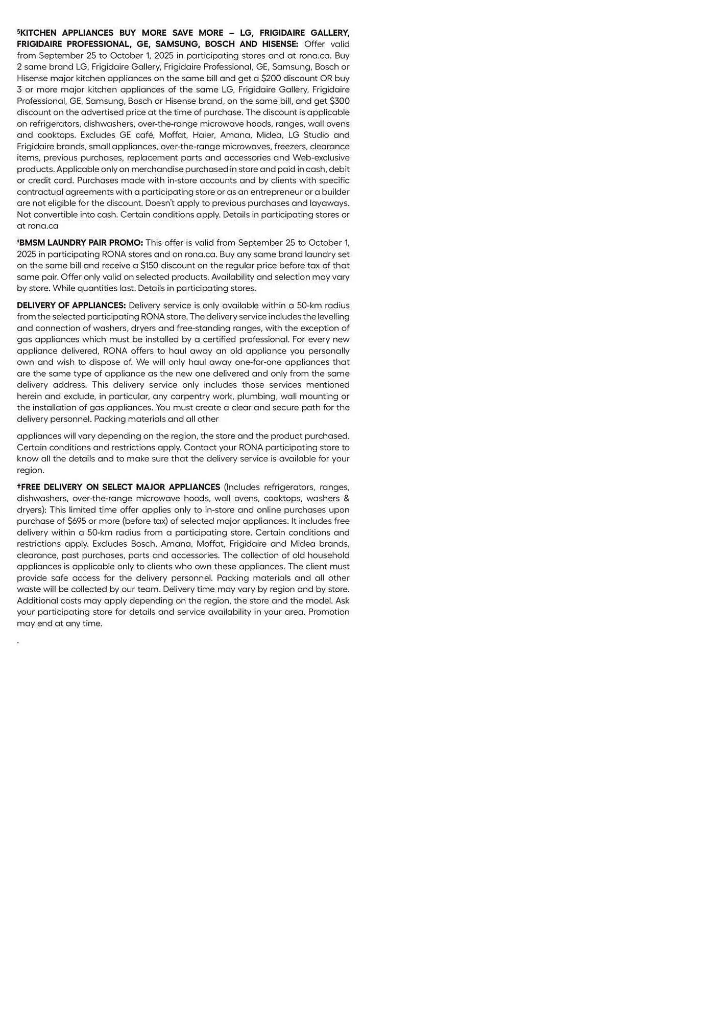 RONA flyer from September 26 to October 17 2025 - flyer page 26