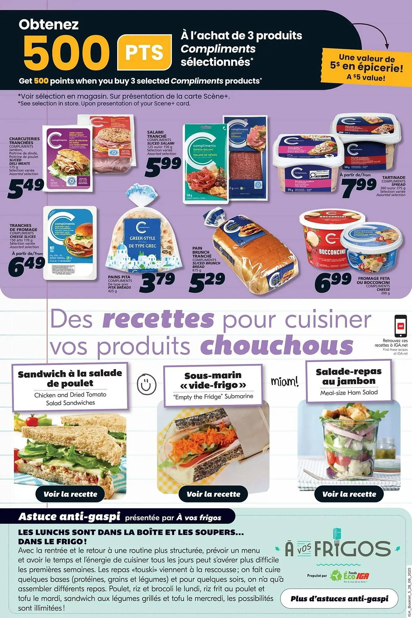 IGA flyer from August 28 to September 3 2025 - flyer page 22