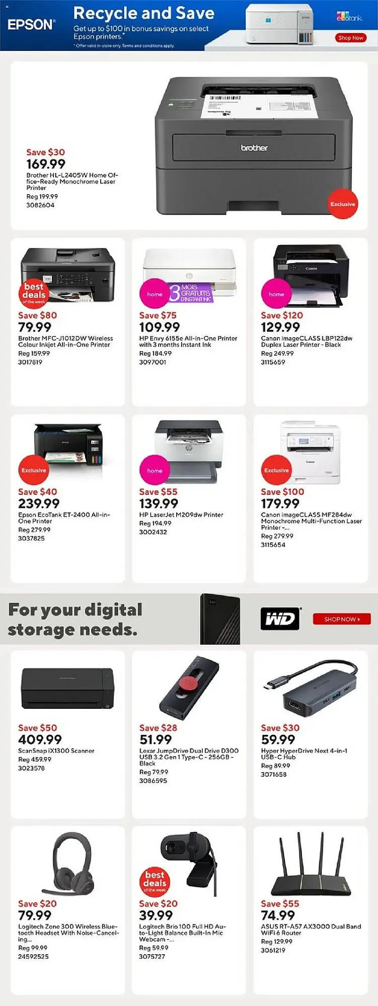 Staples flyer from August 1 to August 8 2025 - flyer page 12