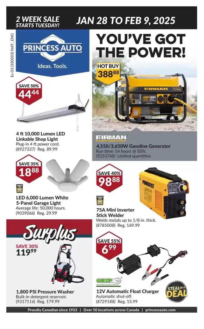 Discounts and promotions from January 28 to February 9 2025 - flyer page 1