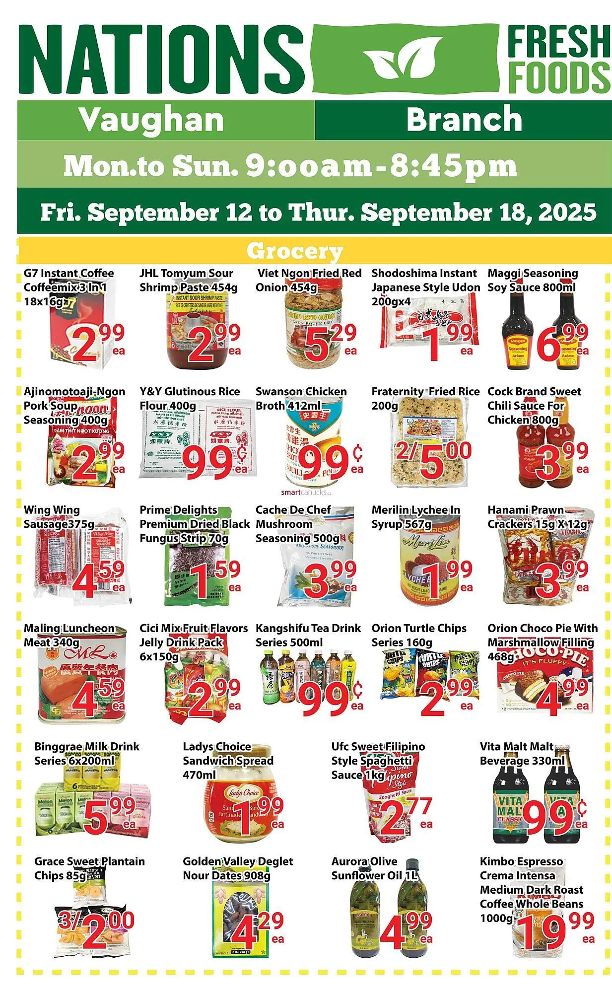 Nations Fresh Foods flyer from September 12 to September 18 2025 - flyer page 1