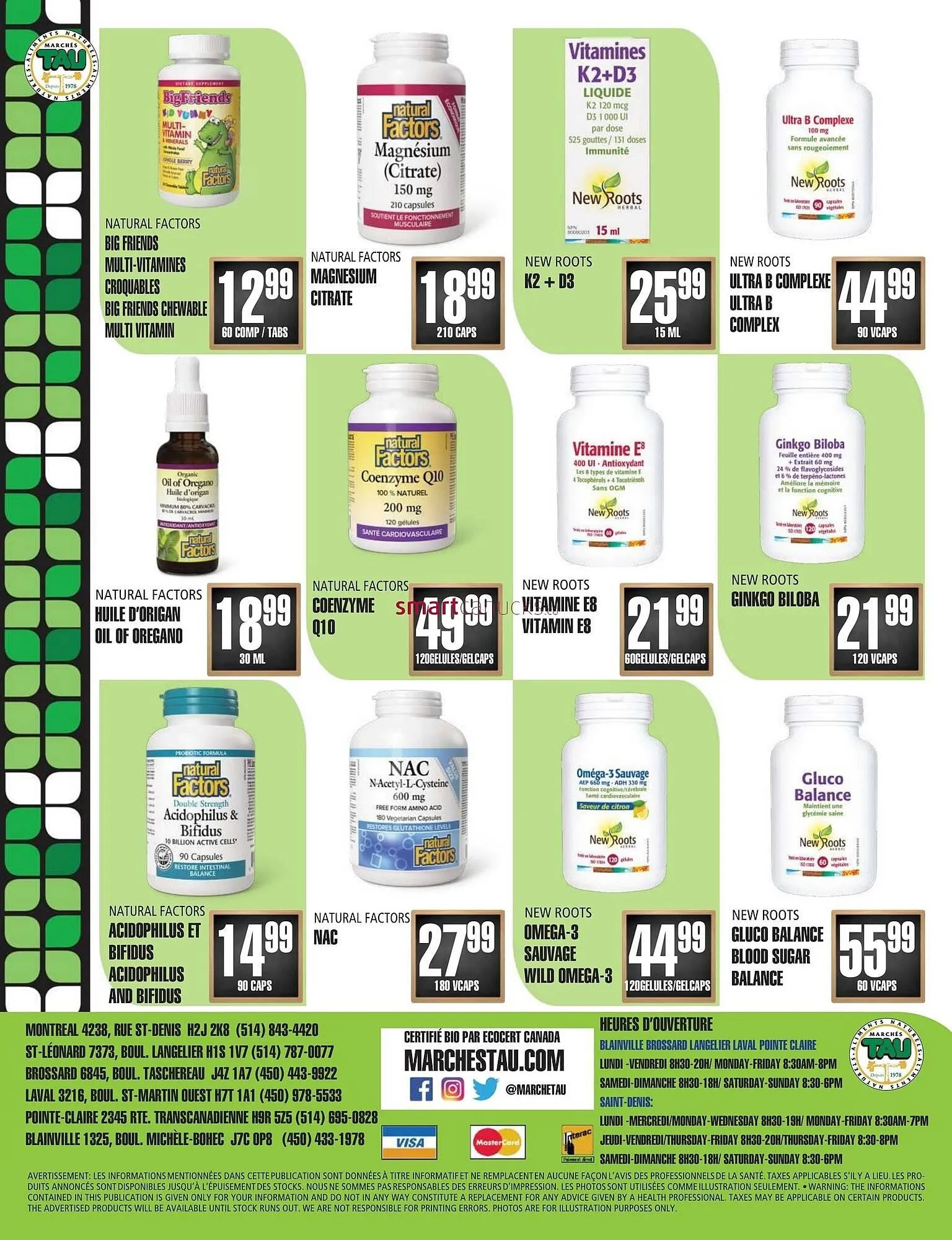 Marches Tau flyer from January 5 to February 1 2026 - flyer page 16