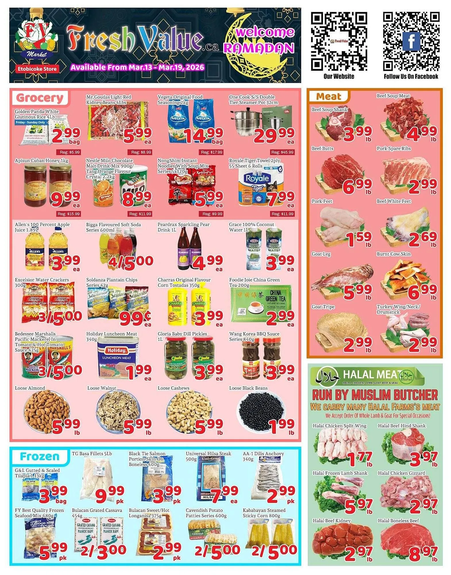 Fresh Value flyer from March 13 to March 20 2026 - flyer page 1