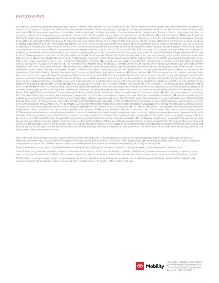 Toyota Camry from February 11 to February 11 2026 - flyer page 21