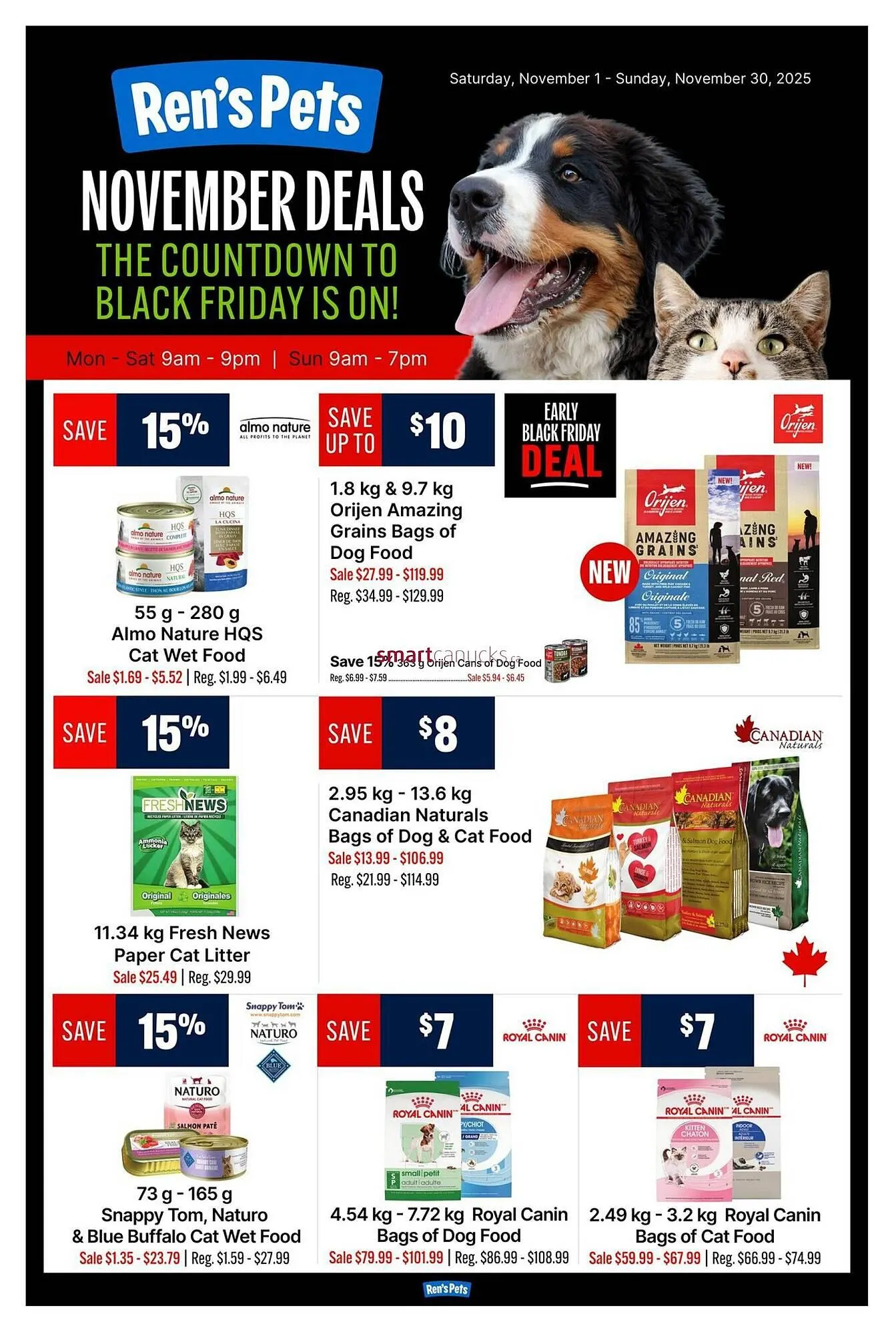 Ren’s Pets Depot flyer from November 1 to November 30 2025 - flyer page 1