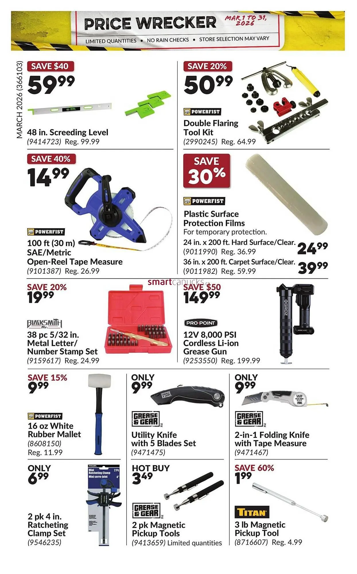 Princess Auto flyer from March 1 to March 31 2026 - flyer page 22