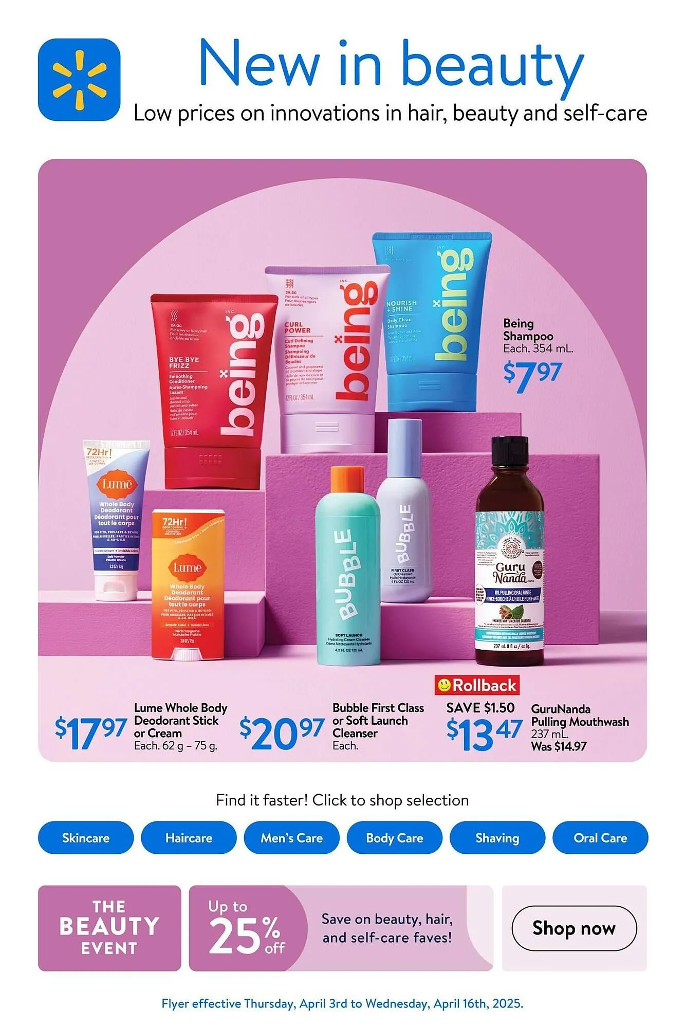 Walmart flyer from April 3 to April 17 2025 - flyer page 1