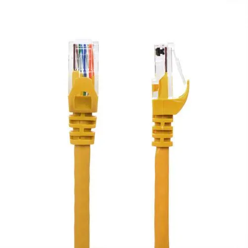 Cat6 24AWG Snagless UTP PVC Ethernet Network Patch Cable - Yellow - PrimeCables®