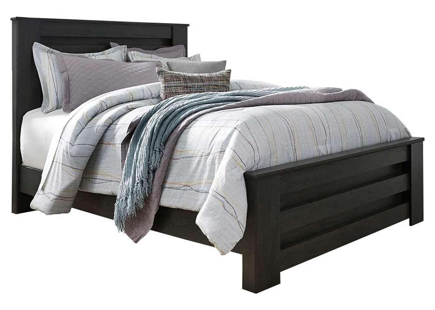 Brinxton Panel Bed - Charcoal - Queen