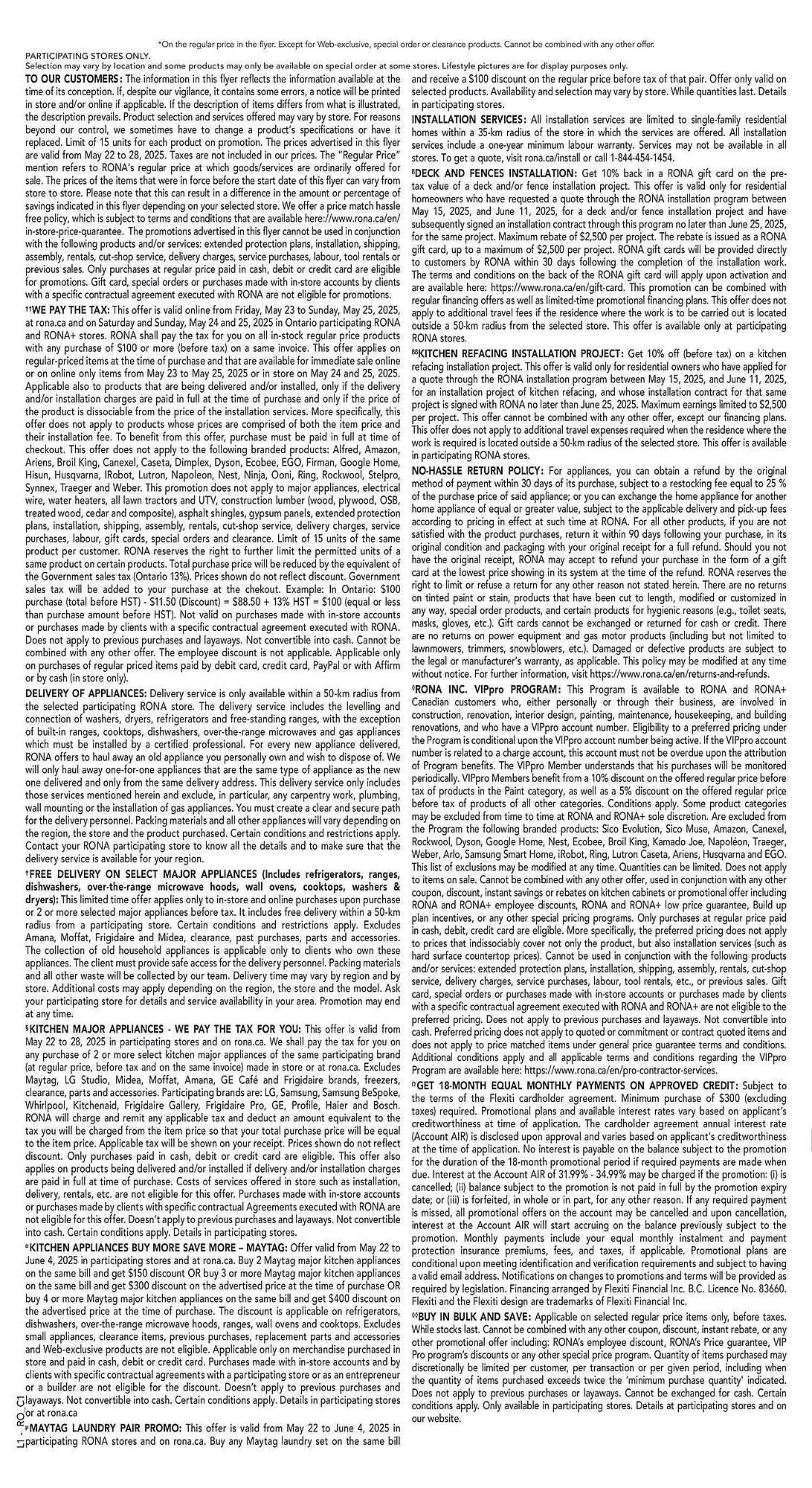 RONA flyer from May 23 to May 30 2025 - flyer page 25