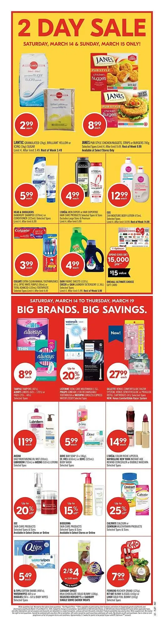 Shoppers Drug Mart flyer from March 14 to March 19 2026 - flyer page 2