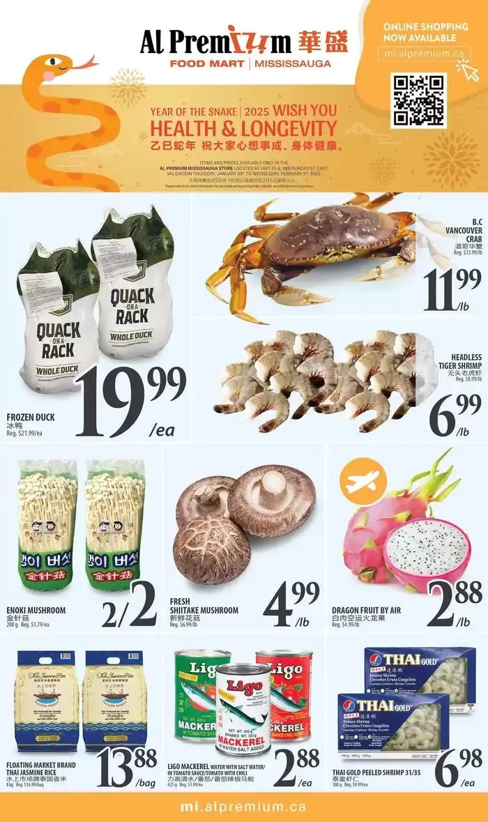 WEEKLY SPECIAL MISSISSAUGA from January 31 to February 14 2025 - flyer page 1