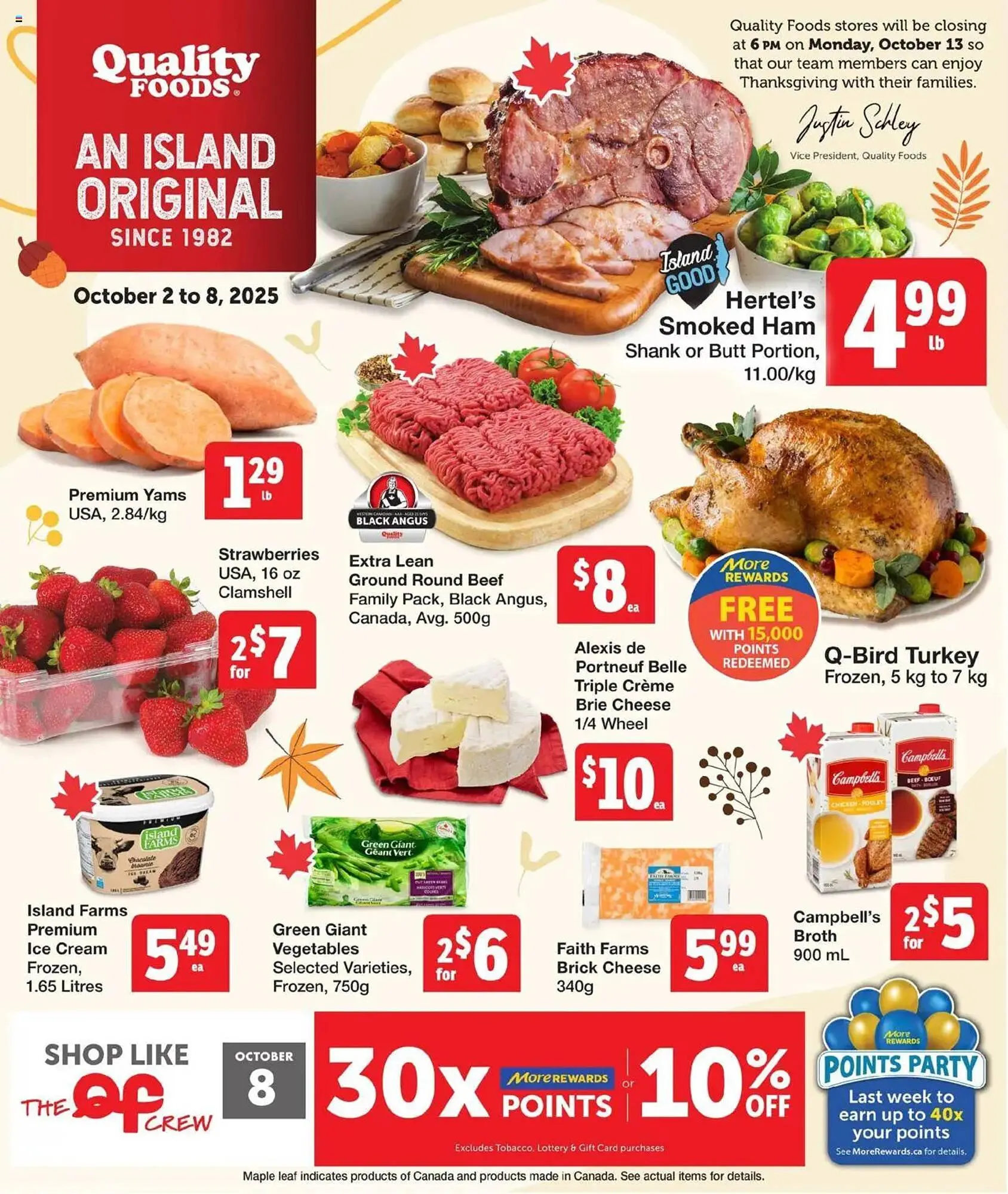 Quality Foods flyer from October 2 to October 8 2025 - flyer page 1