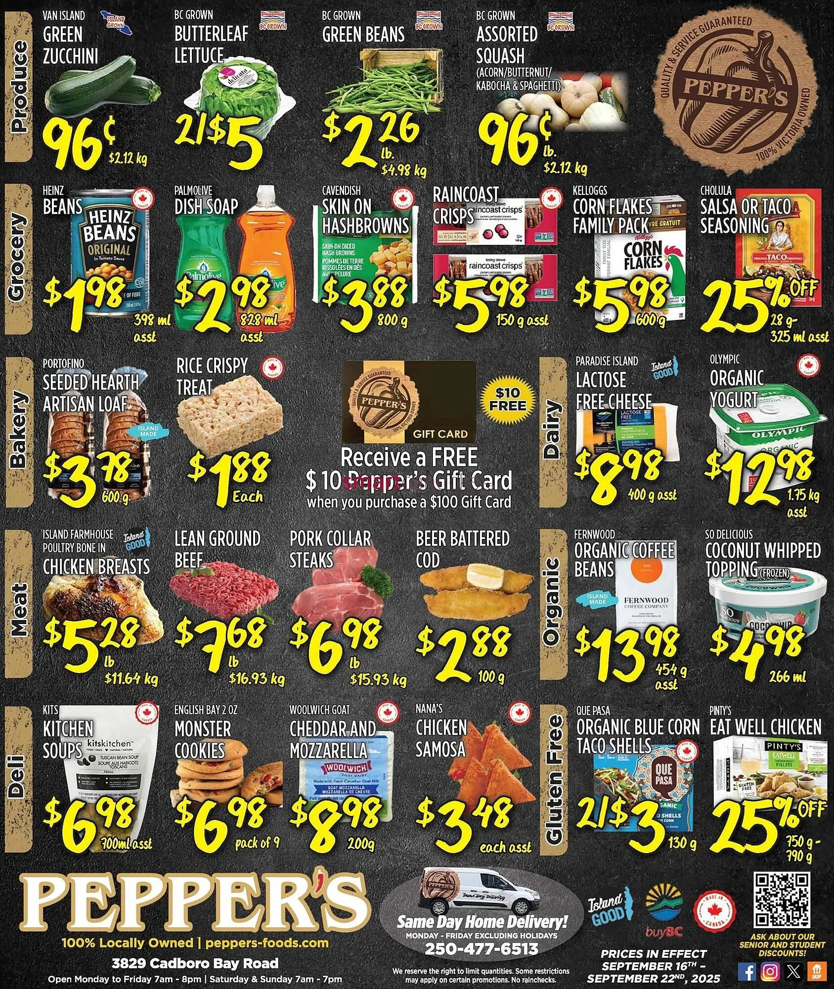 Pepper's Foods flyer from September 16 to September 22 2025 - flyer page 1
