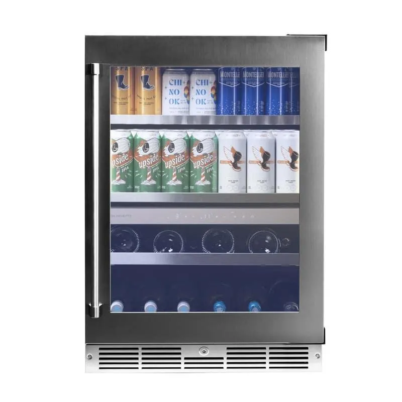 SILHOUETTE Centre à vin et boissons encastré 24″ Noir 24" - SPRWBC052D3S