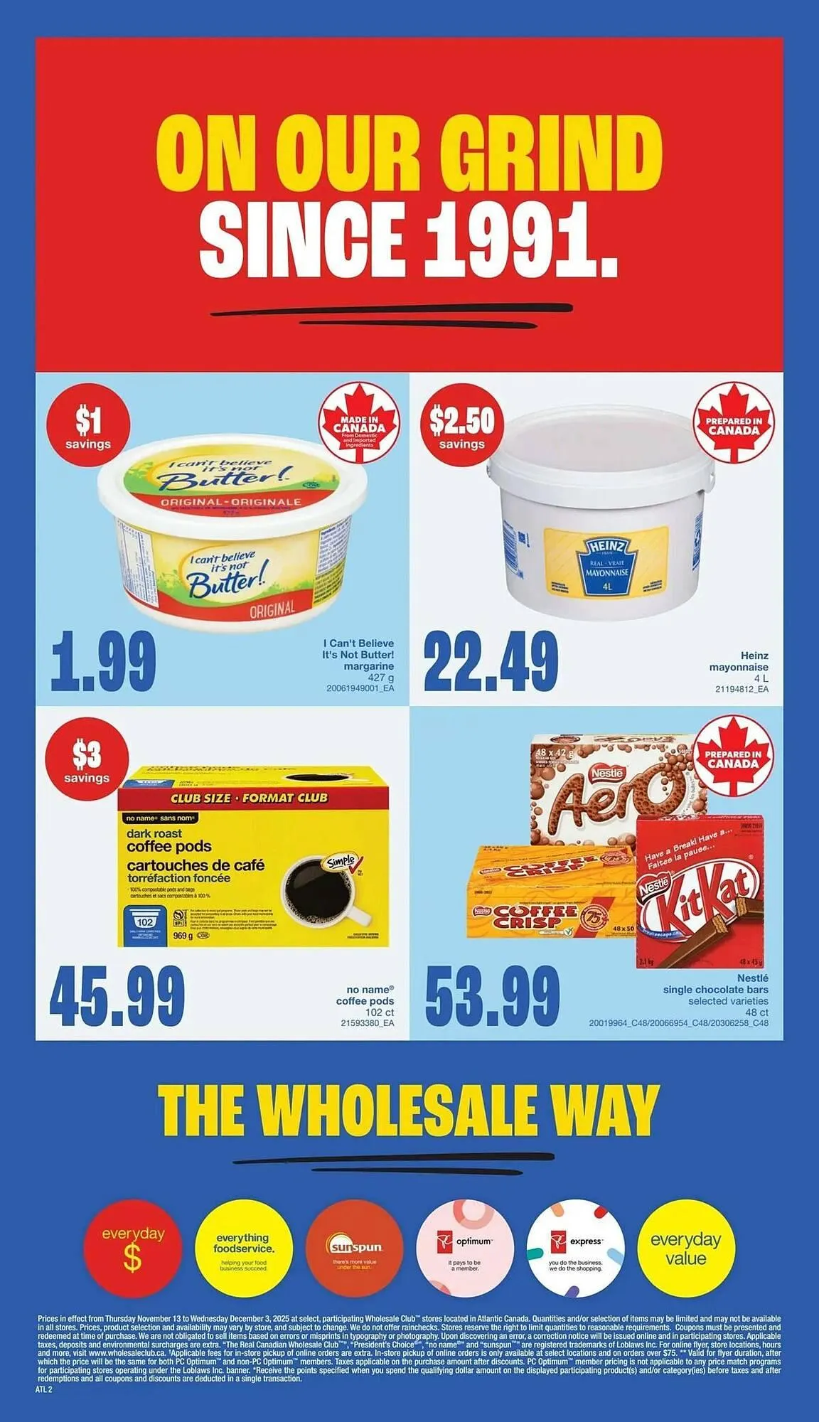 Wholesale Club flyer from November 13 to December 3 2025 - flyer page 2