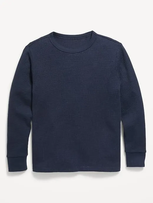 Long-Sleeve Thermal-Knit T-Shirt for Boys