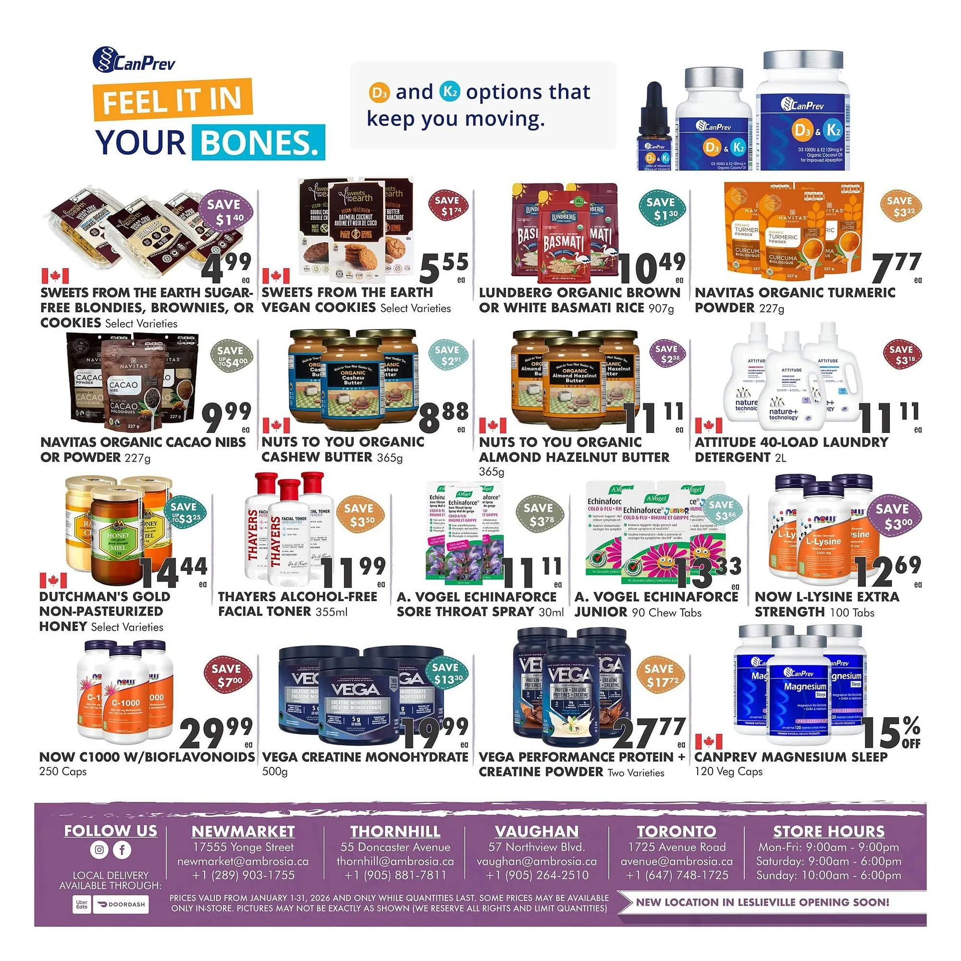 Ambrosia Natural Foods flyer from January 1 to January 31 2026 - flyer page 5