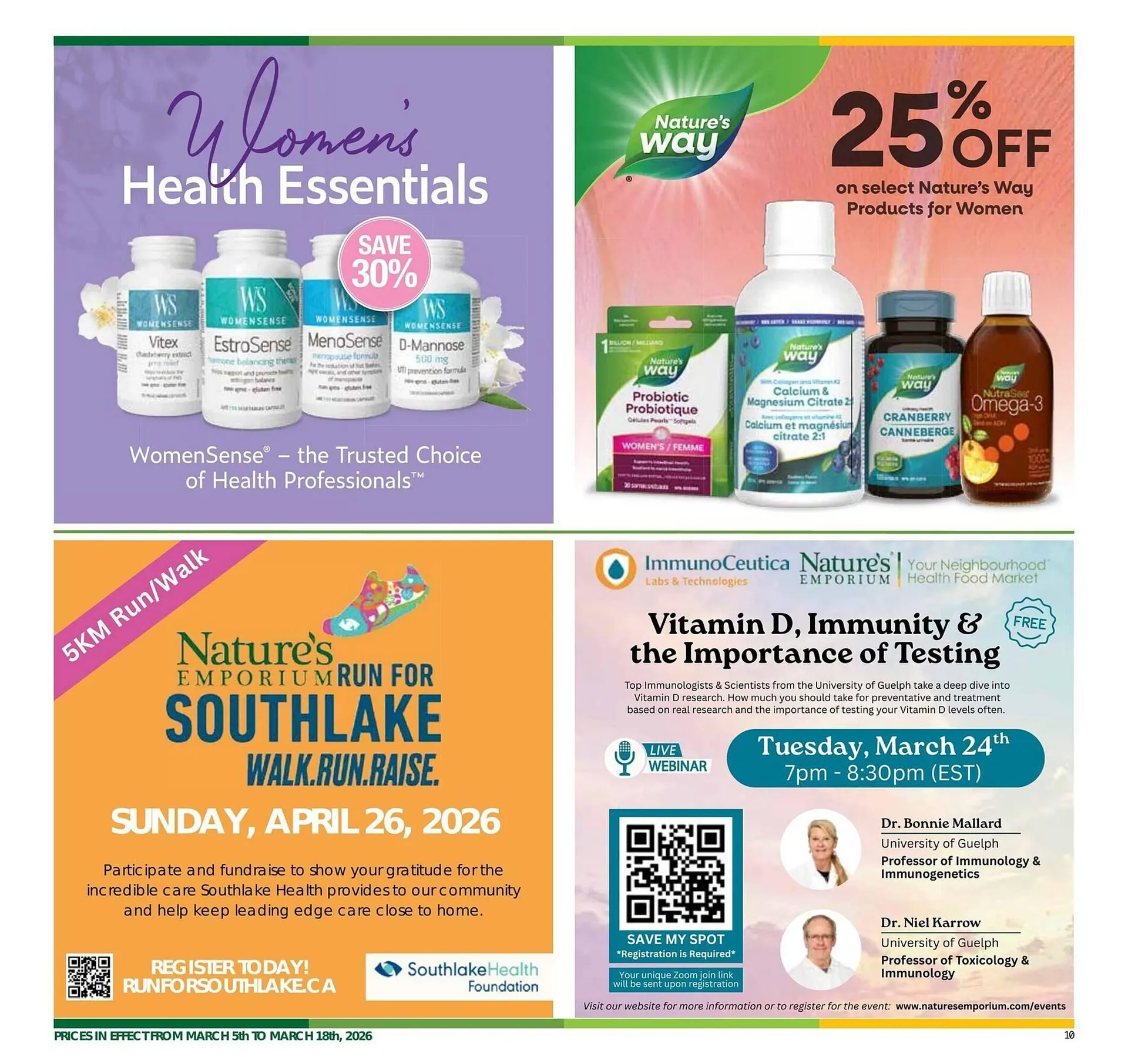 Nature's Emporium flyer from March 5 to March 12 2026 - flyer page 10