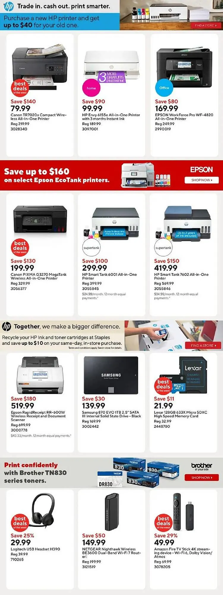 Staples flyer from October 17 to October 23 2025 - flyer page 9