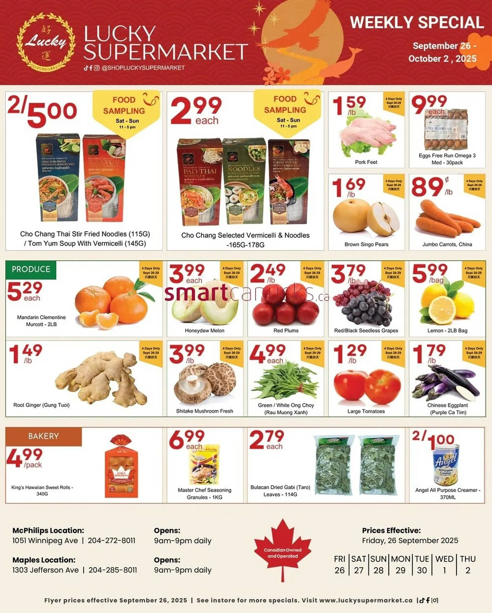 Lucky Supermarket flyer from September 26 to October 2 2025 - flyer page 1