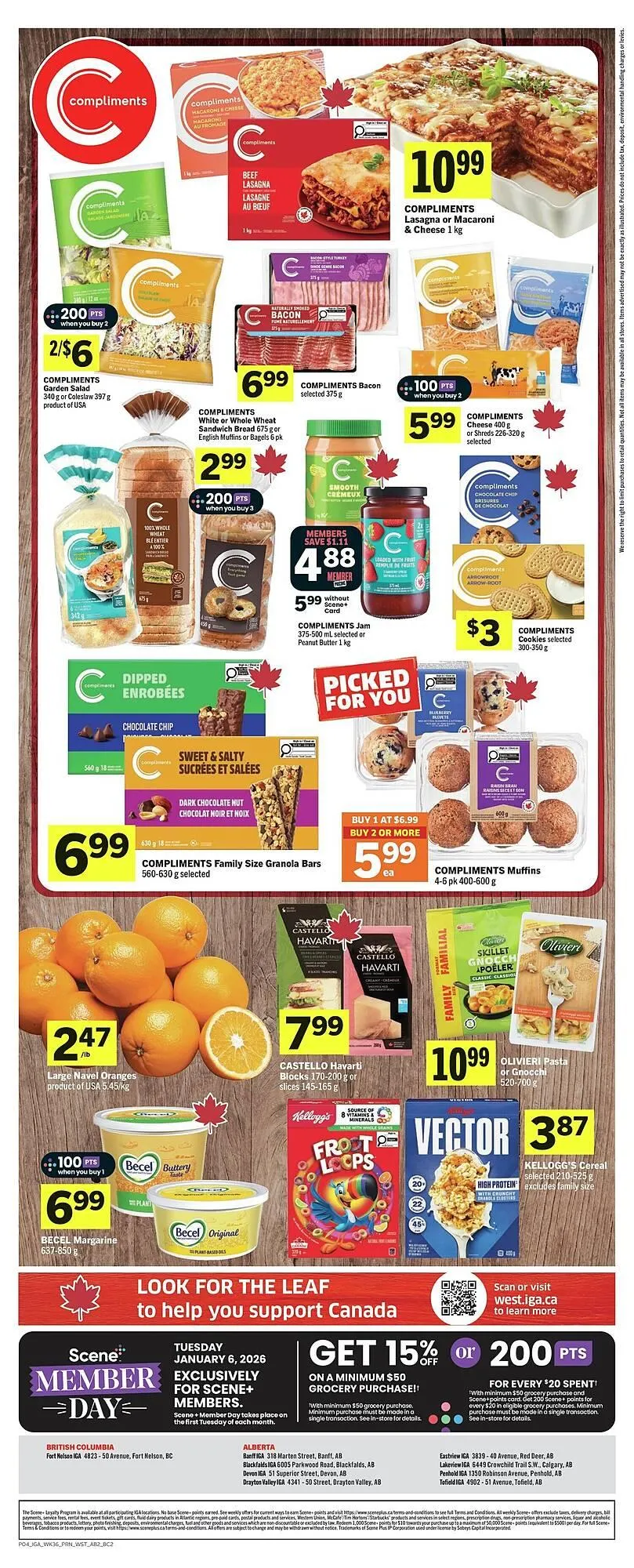 IGA flyer from December 31 to February 1 2026 - flyer page 2