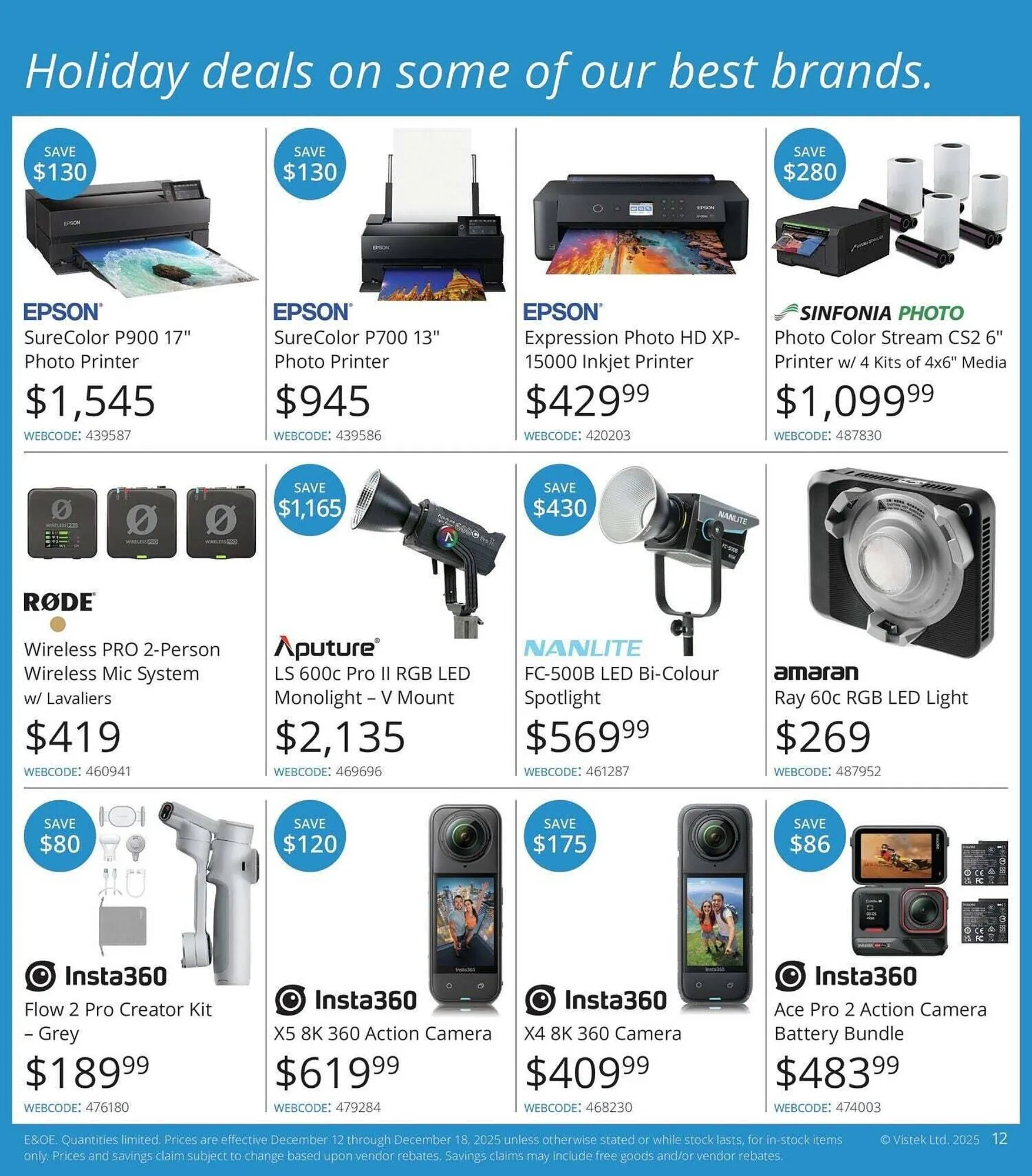 Vistek flyer from December 12 to December 18 2025 - flyer page 12
