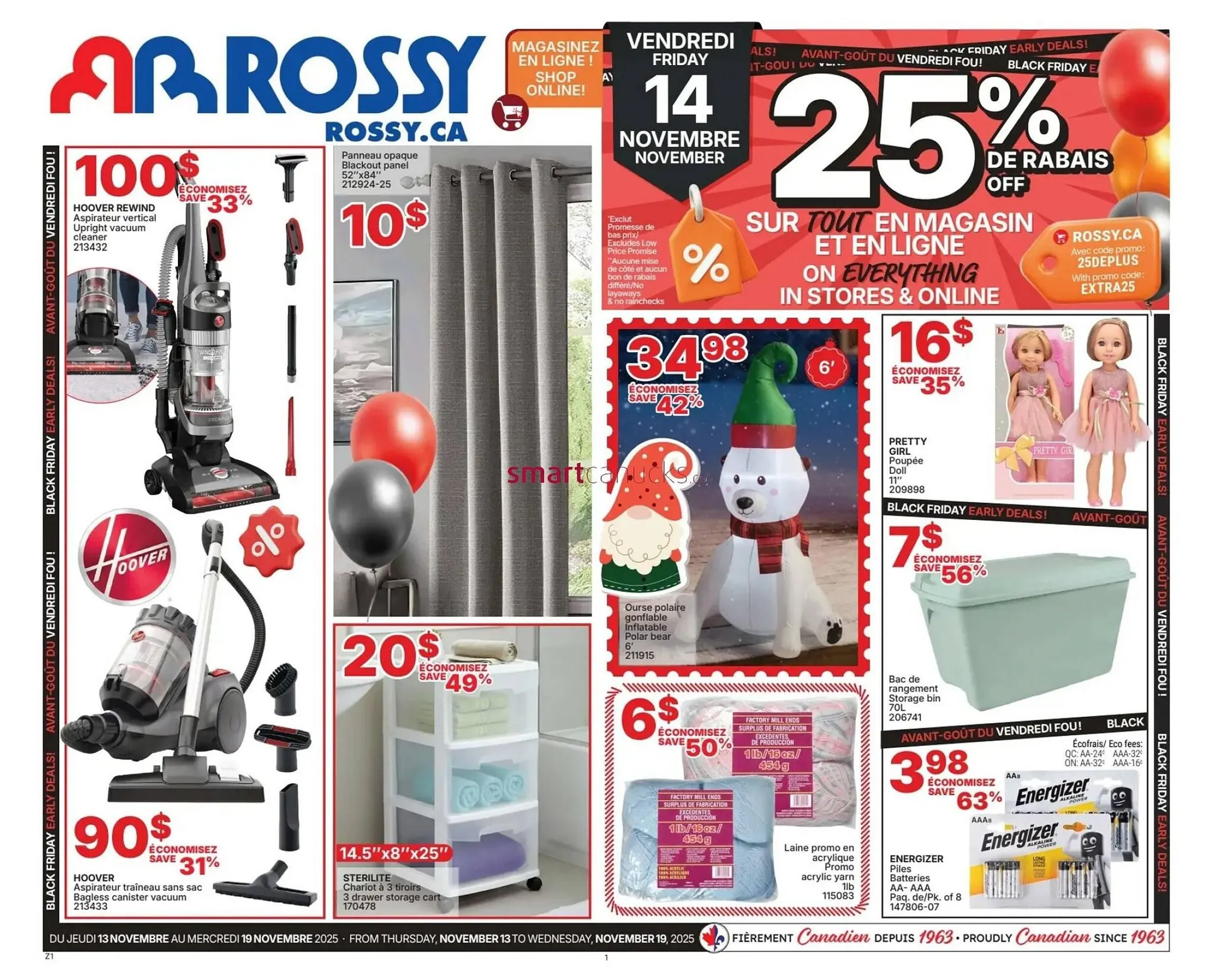 Rossy flyer from November 13 to December 10 2025 - flyer page 1