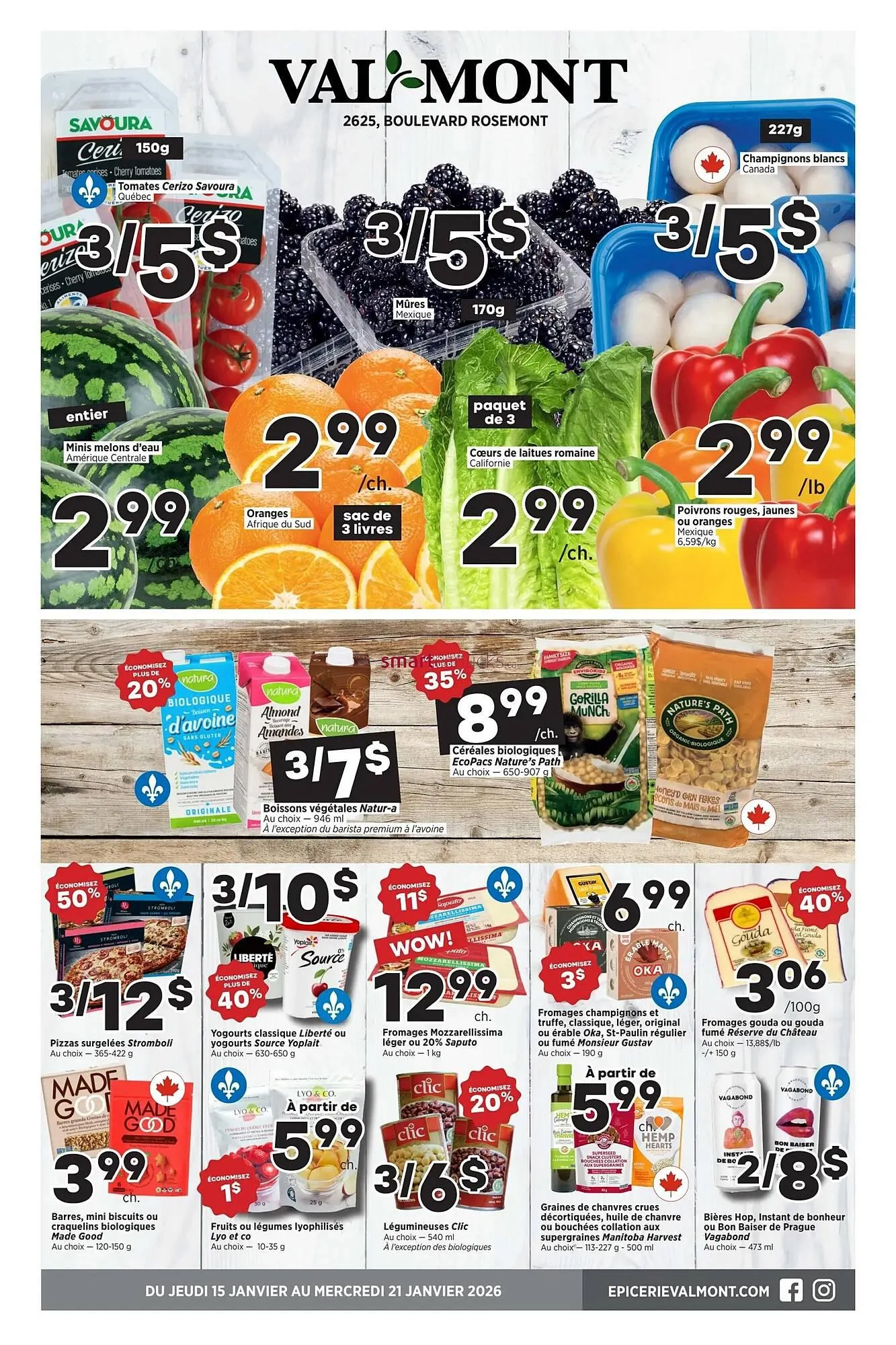 Val-Mont flyer from January 15 to January 21 2026 - flyer page 1