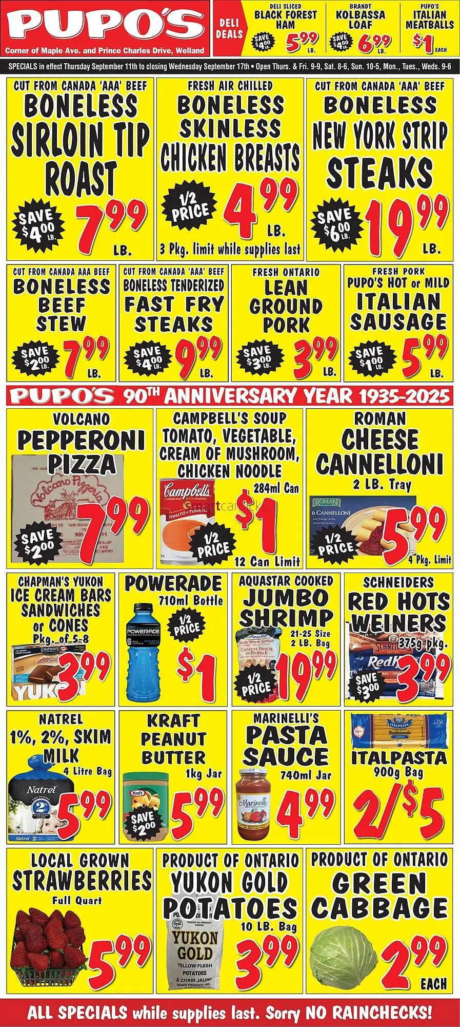 Pupo's Food Market flyer from September 11 to September 17 2025 - flyer page 1