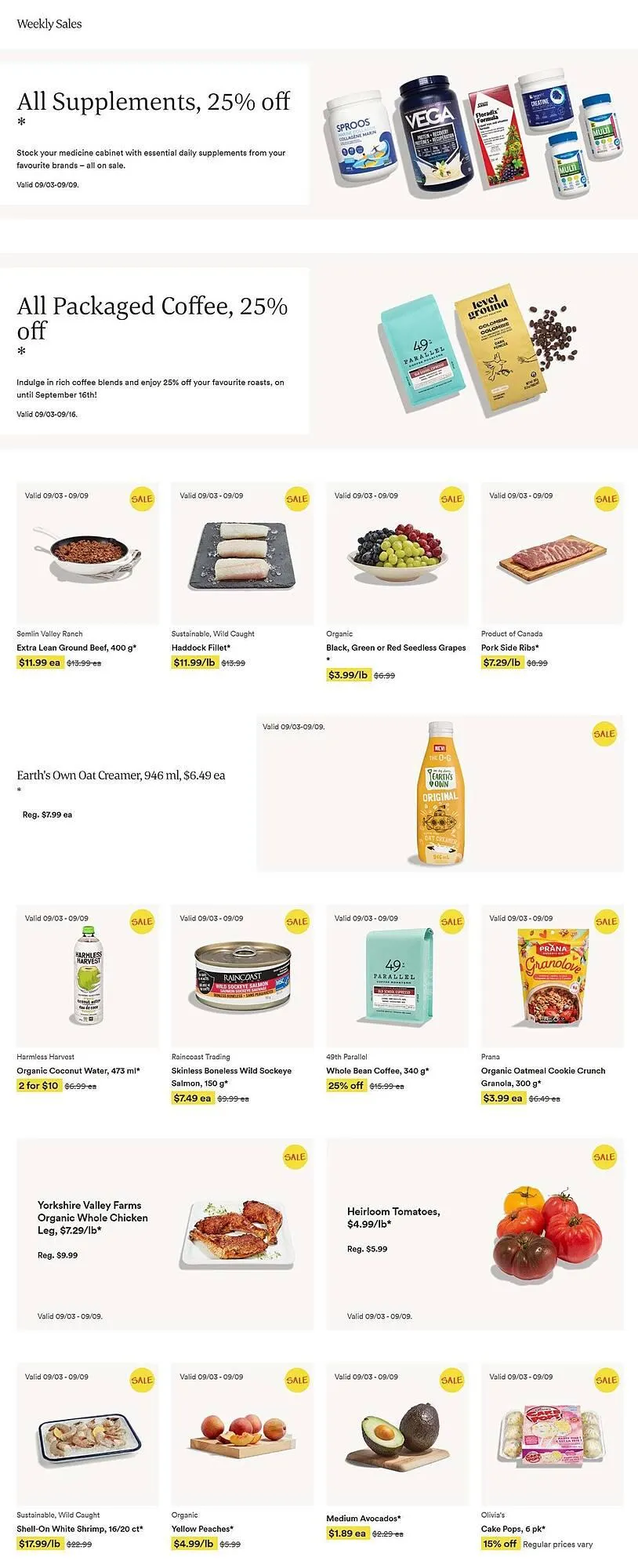 Whole Foods Market flyer from September 4 to September 11 2025 - flyer page 1