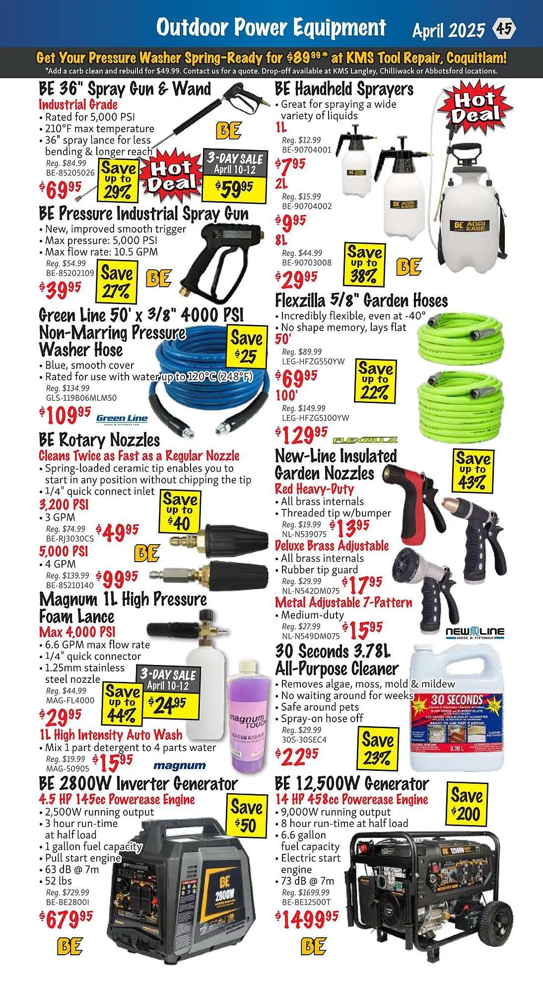 KMS Tools flyer from April 1 to April 30 2025 - flyer page 45
