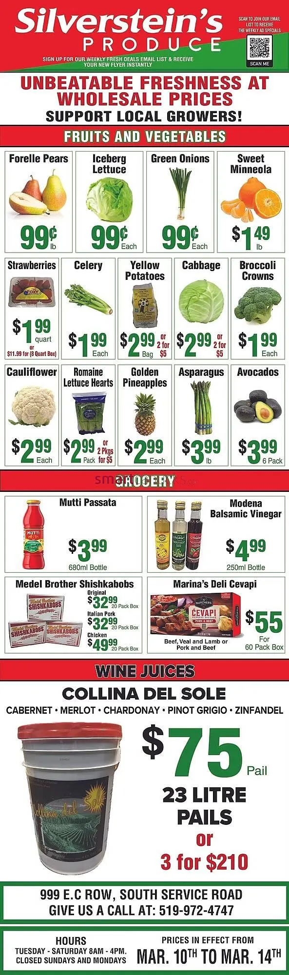 Silverstein's Produce flyer from March 10 to March 14 2026 - flyer page 1