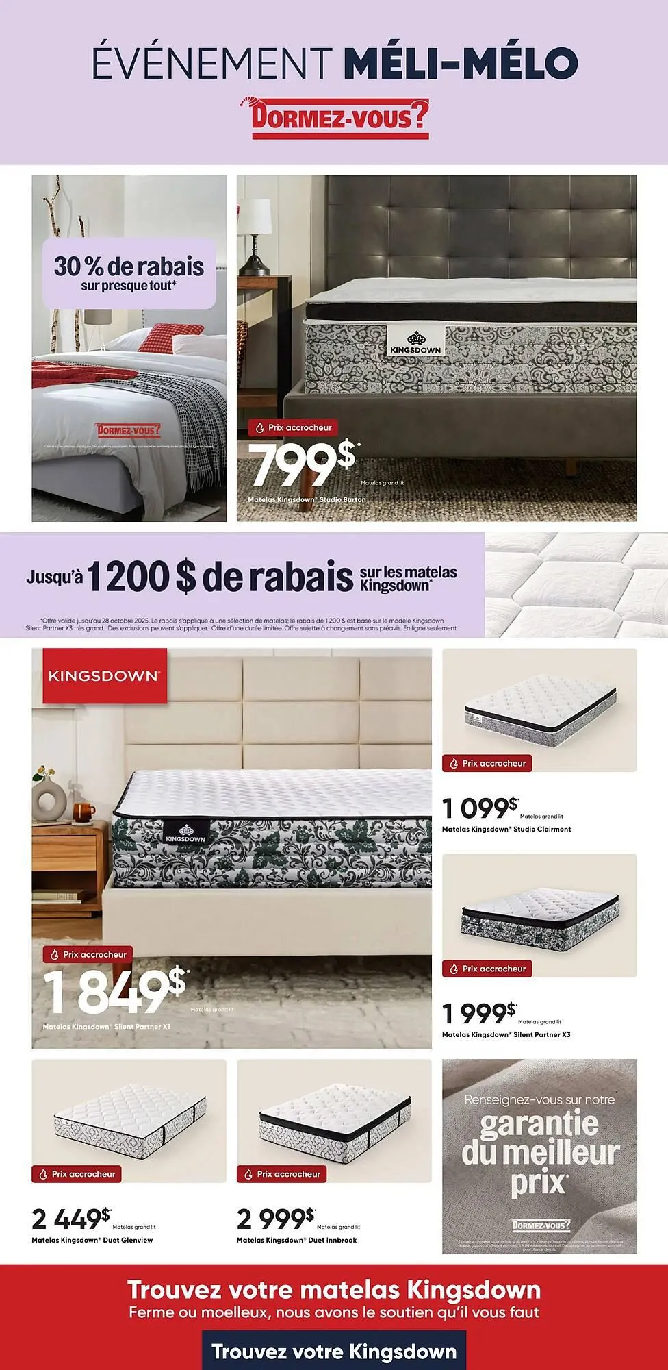 Dormez Vous flyer from October 2 to October 15 2025 - flyer page 1